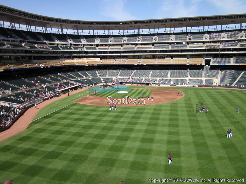 Seat view from section 240 at Target Field, home of the Minnesota Twins