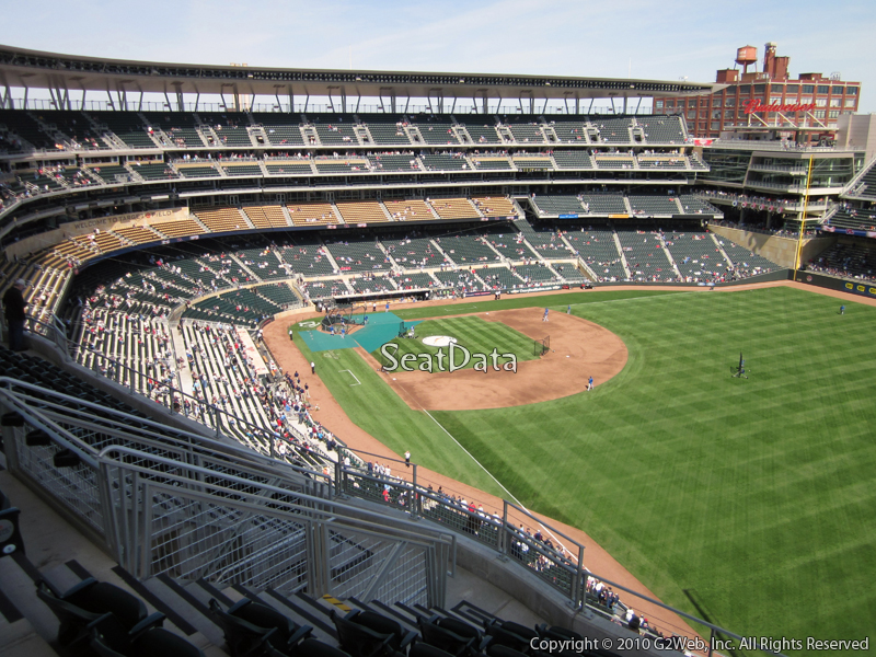 Seat view from section 301 at Target Field, home of the Minnesota Twins