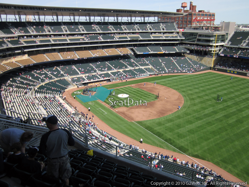 Seat view from section 303 at Target Field, home of the Minnesota Twins