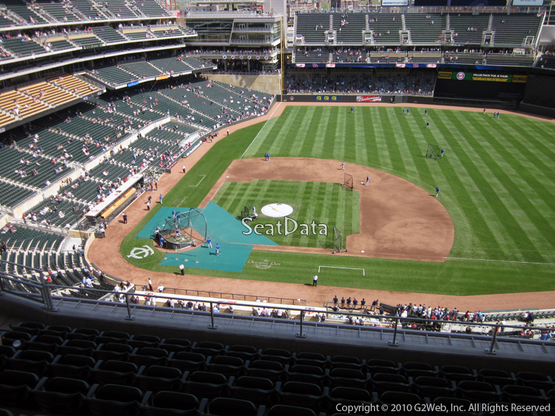 Seat view from section 309 at Target Field, home of the Minnesota Twins