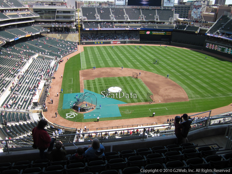 Seat view from section 311 at Target Field, home of the Minnesota Twins