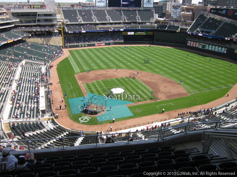 Seat view from section 312 at Target Field, home of the Minnesota Twins