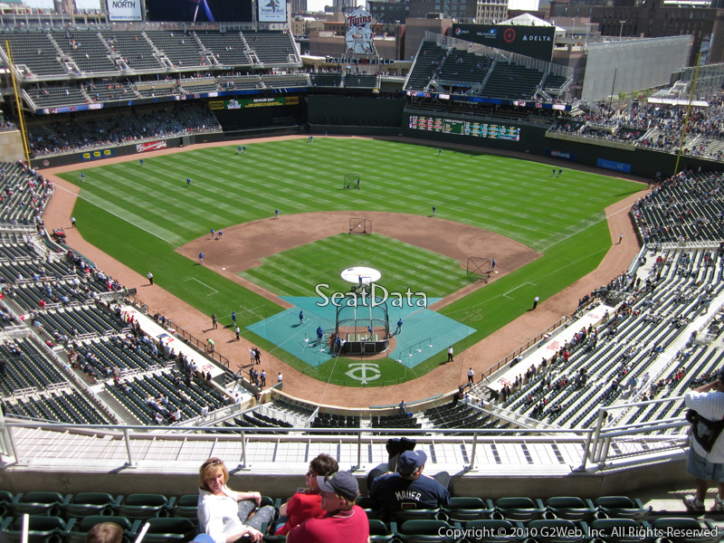 Seat view from section 315 at Target Field, home of the Minnesota Twins