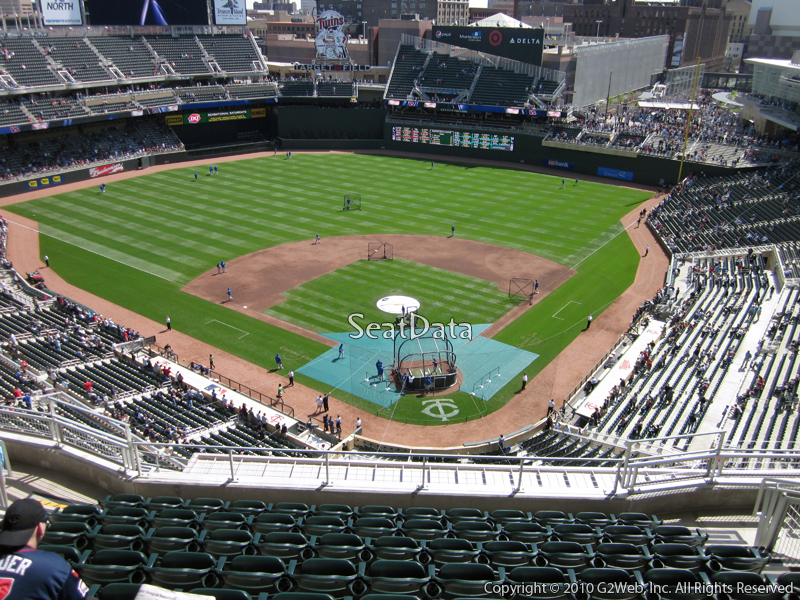 Seat view from section 316 at Target Field, home of the Minnesota Twins