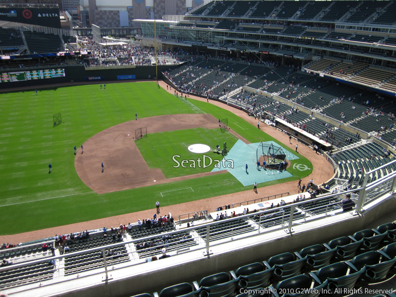 Seat view from section 322 at Target Field, home of the Minnesota Twins