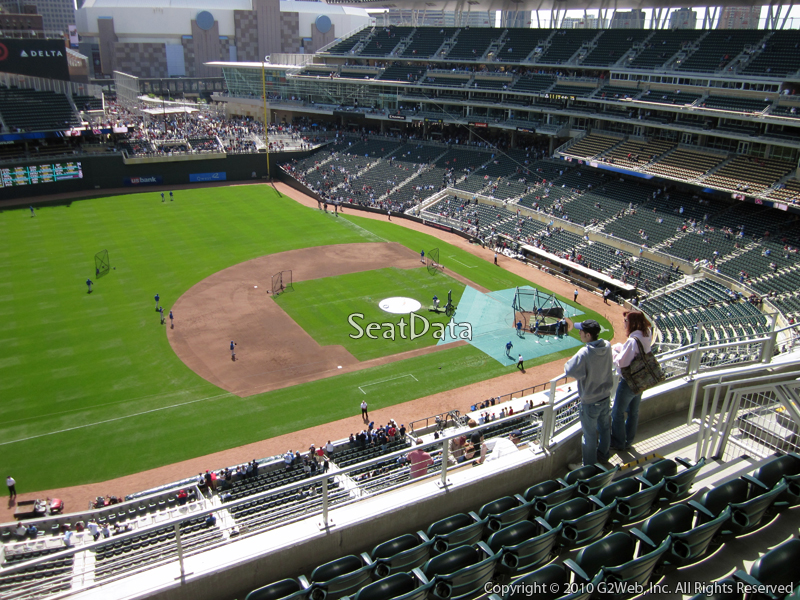 Seat view from section 323 at Target Field, home of the Minnesota Twins