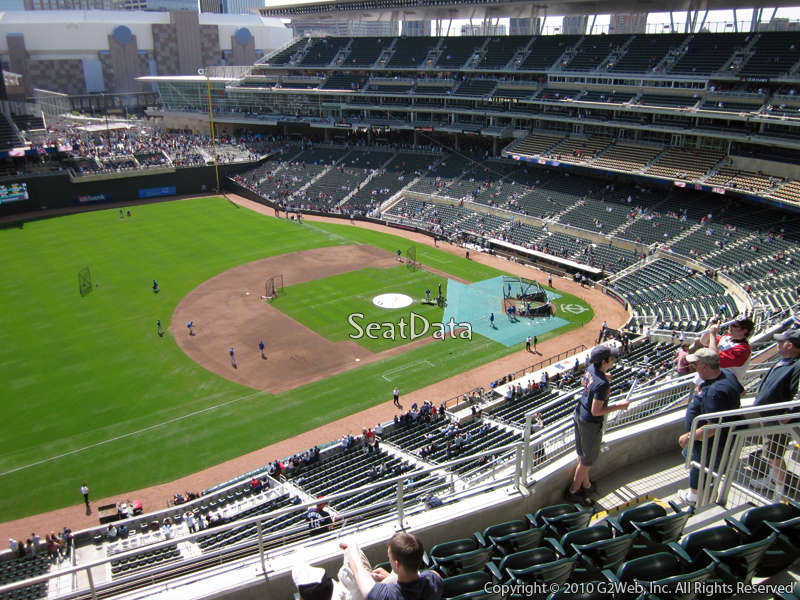 Seat view from section 324 at Target Field, home of the Minnesota Twins