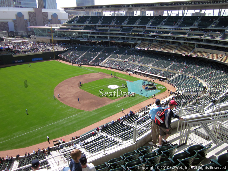 Seat view from section 325 at Target Field, home of the Minnesota Twins