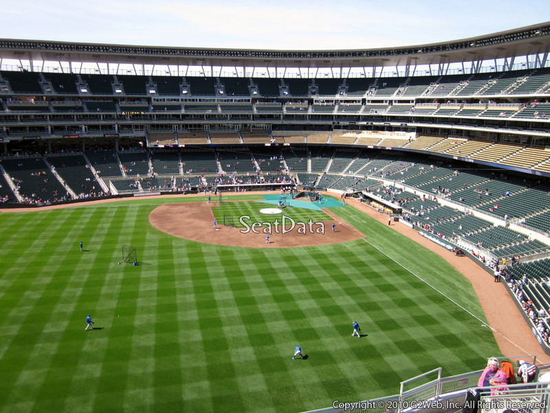 Seat view from section 331 at Target Field, home of the Minnesota Twins