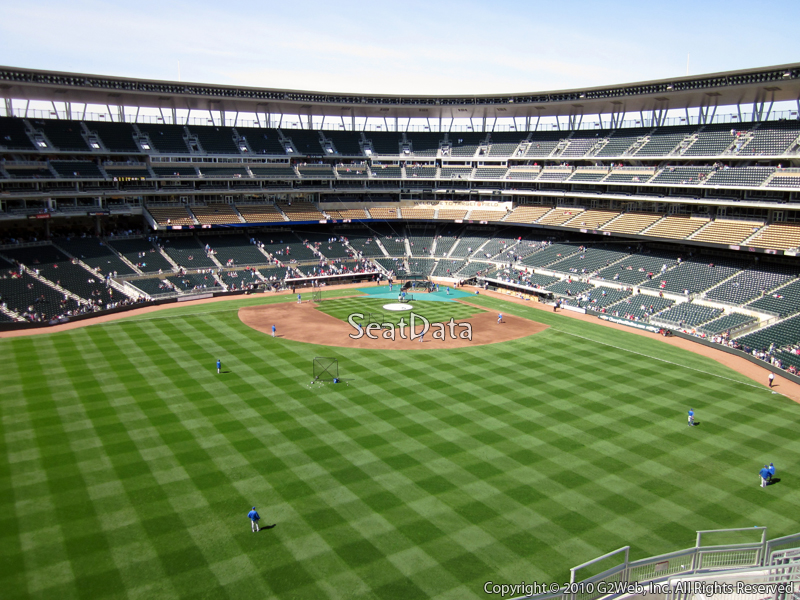 Seat view from section 334 at Target Field, home of the Minnesota Twins