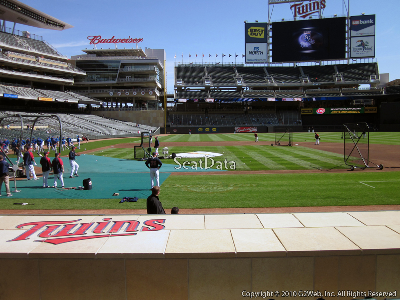 Seat view from section 5 at Target Field, home of the Minnesota Twins
