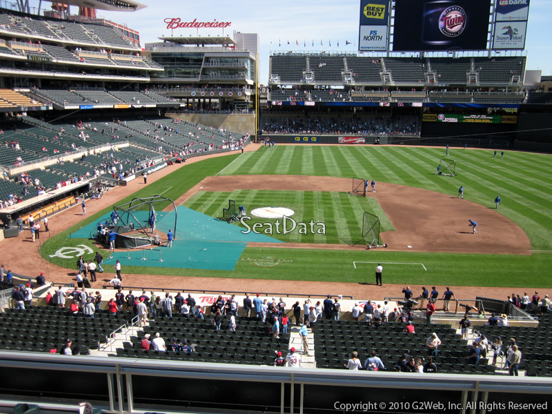 Seat view from section C at Target Field, home of the Minnesota Twins