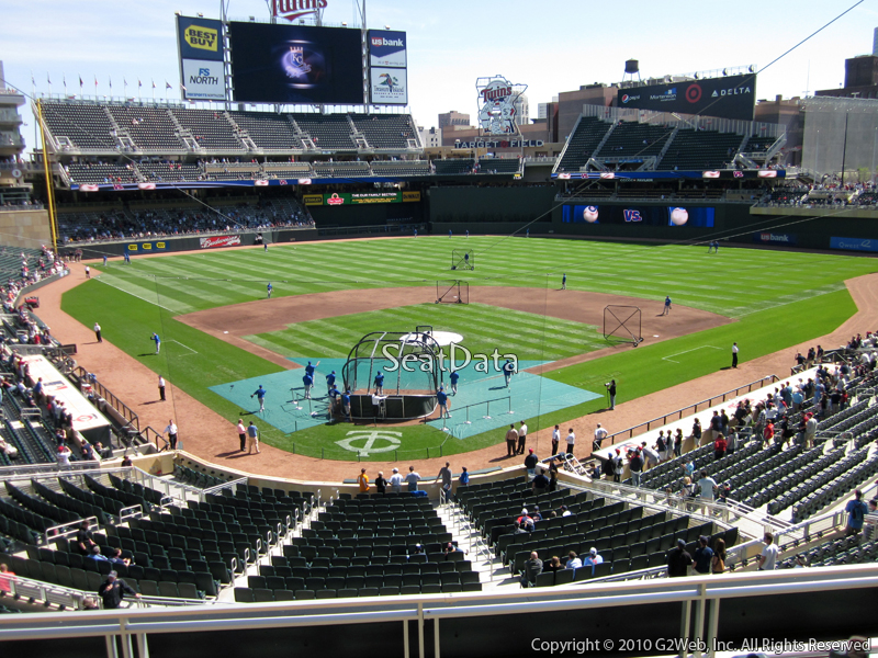 Seat view from section G at Target Field, home of the Minnesota Twins