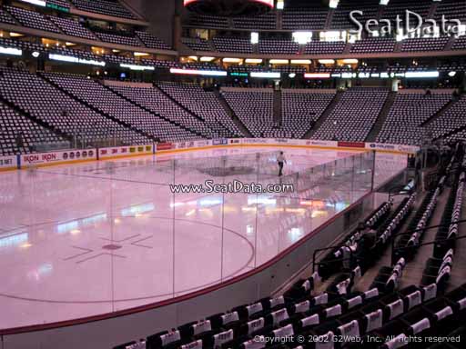 Seat view from section 120 at the Xcel Energy Center, home of the Minnesota Wild