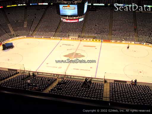 Seat view from section 218 at the Xcel Energy Center, home of the Minnesota Wild