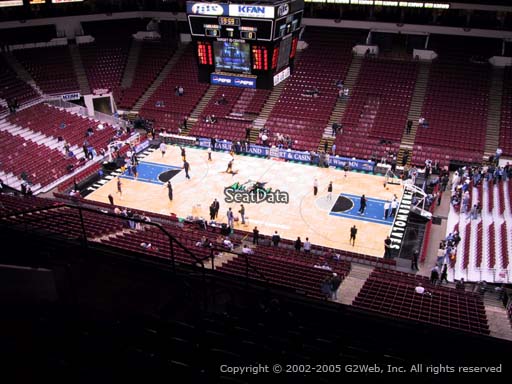 Seat view from section 209 at the Target Center, home of the Minnesota Timberwolves