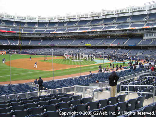 Seat view from section 127B at Yankee Stadium, home of the New York Yankees
