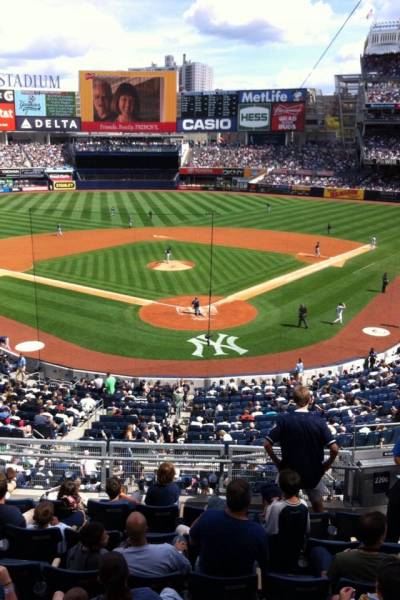 Seat view from section 220A at Yankee Stadium, home of the New York Yankees