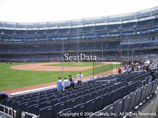Seat view from section 29 at Yankee Stadium, home of the New York Yankees