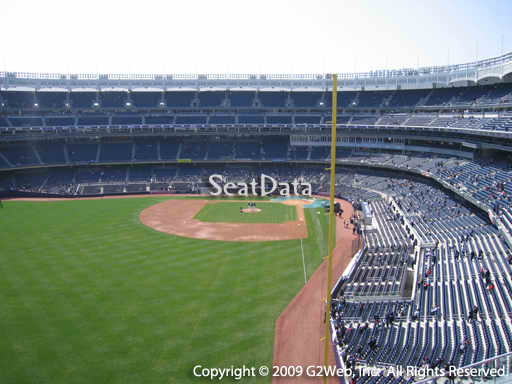 Seat view from section 333 at Yankee Stadium, home of the New York Yankees