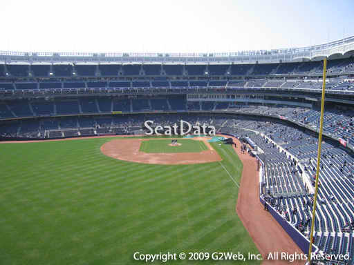 Seat view from section 334 at Yankee Stadium, home of the New York Yankees