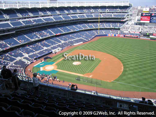 Seat view from section 414 at Yankee Stadium, home of the New York Yankees