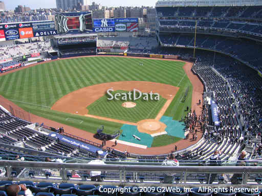Seat view from section 421 at Yankee Stadium, home of the New York Yankees