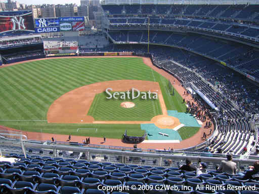 Seat view from section 423 at Yankee Stadium, home of the New York Yankees