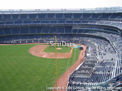 Seat view from section 433 at Yankee Stadium, home of the New York Yankees