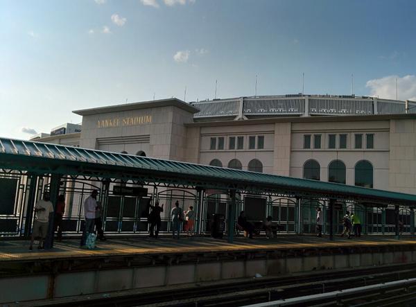 Subway stop at Yankee Stadium in the Bronx, New York