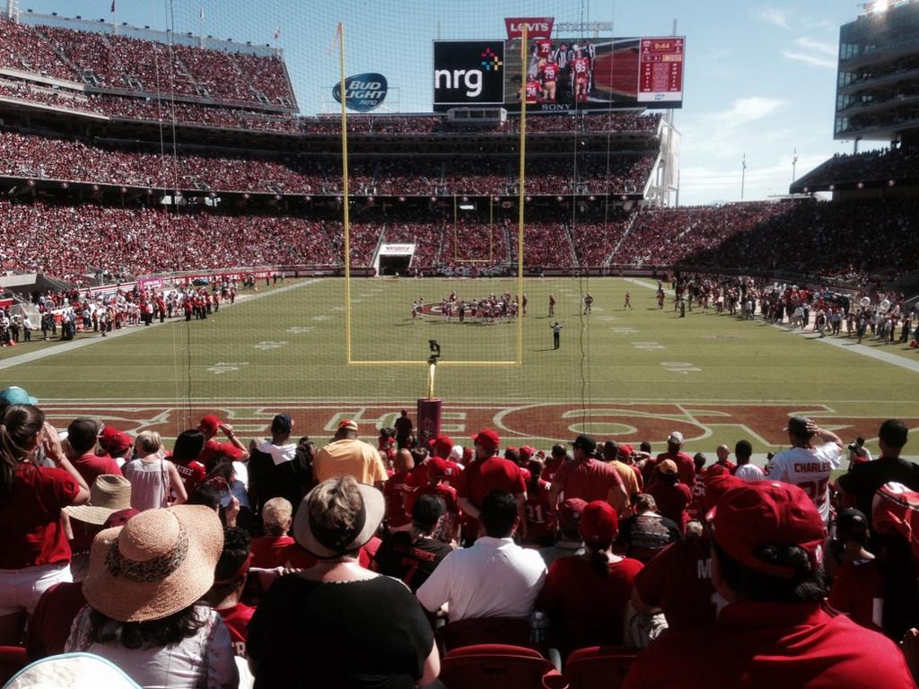 Seat view from section 103 at Levi’s Stadium, home of the San Francisco 49ers