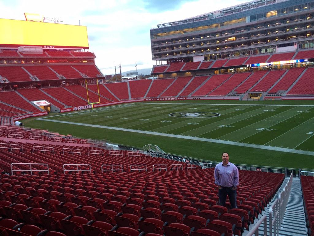 Seat view from section 109 at Levi’s Stadium, home of the San Francisco 49ers