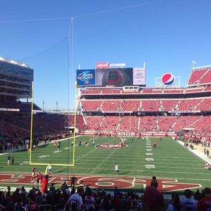 Seat view from section 126 at Levi’s Stadium, home of the San Francisco 49ers