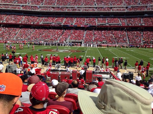 Seat view from section 137 at Levi’s Stadium, home of the San Francisco 49ers