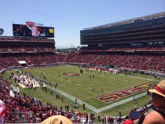 Seat view from section 208 at Levi’s Stadium, home of the San Francisco 49ers