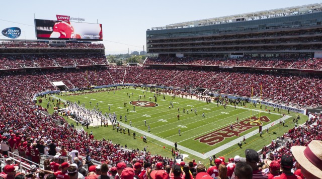 Seat view from section 209 at Levi’s Stadium, home of the San Francisco 49ers
