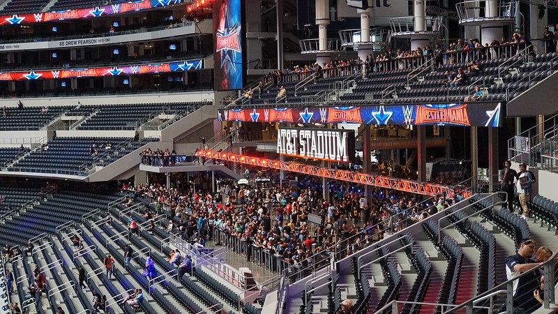 Photo of the standing room only area at AT&T Stadium. Home of the Dallas Cowboys.