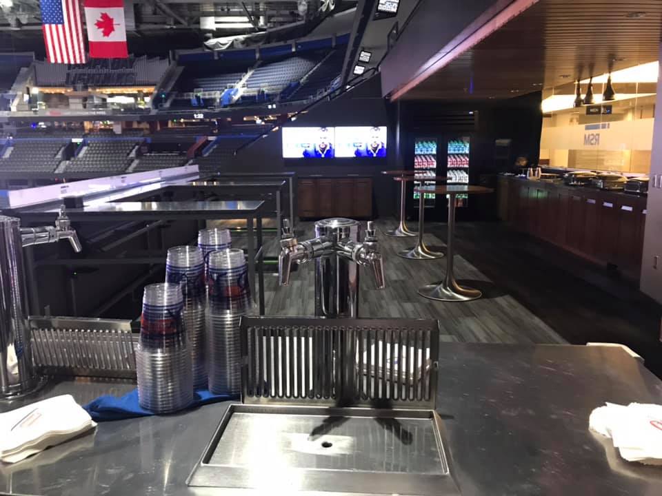 Photo of the RSM Loft at Amalie Arena, home of the Tampa Bay Lightning.