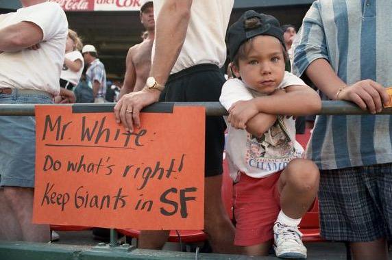 San Francisco Giants shortstop Brandon Crawford at Candlestick Park as a kid in 1992. 