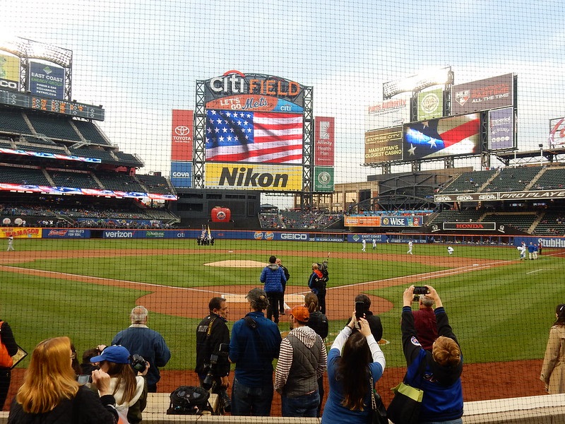 Photo taken from the First Data Club seats at Citi Field during a New York Mets home game.
