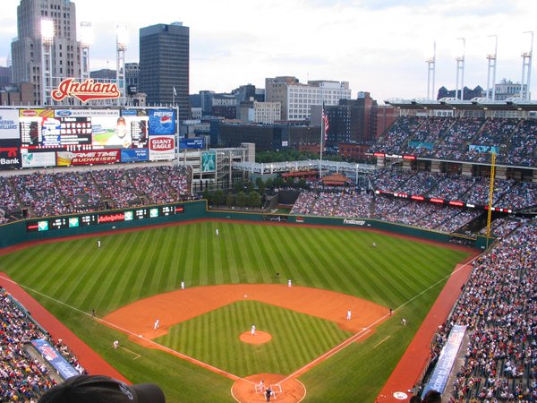 Photo of Progressive Field. Current home of the Cleveland Indians. 