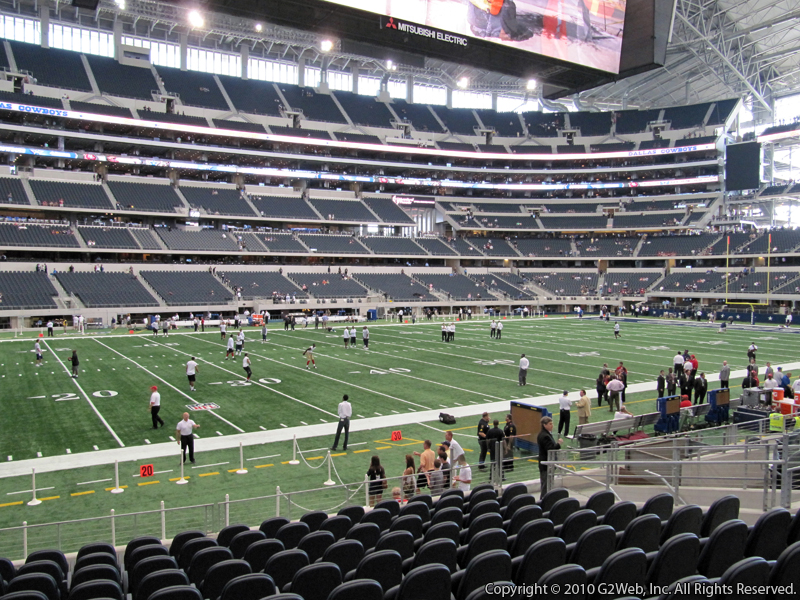 Seat view from section 138 at AT&T Stadium, home of the Dallas Cowboys