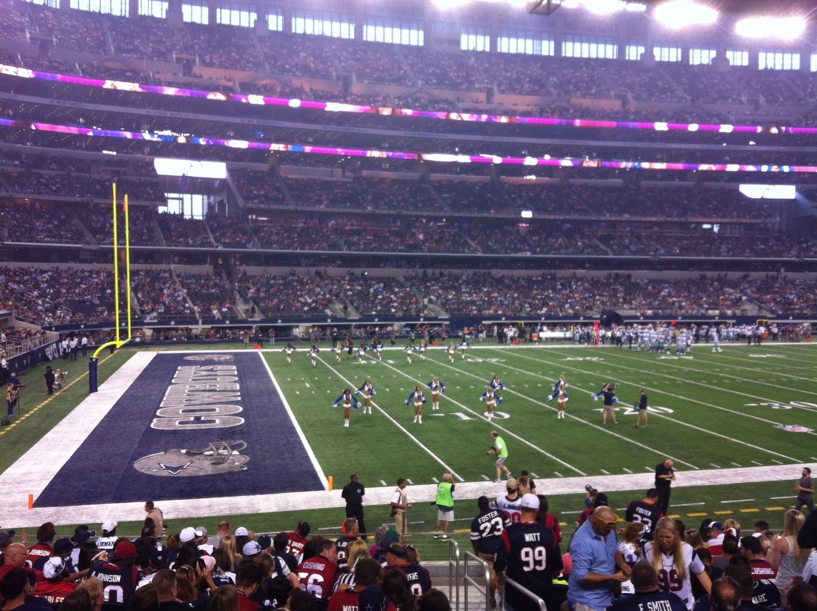 Seat view from section 143 at AT&T Stadium, home of the Dallas Cowboys