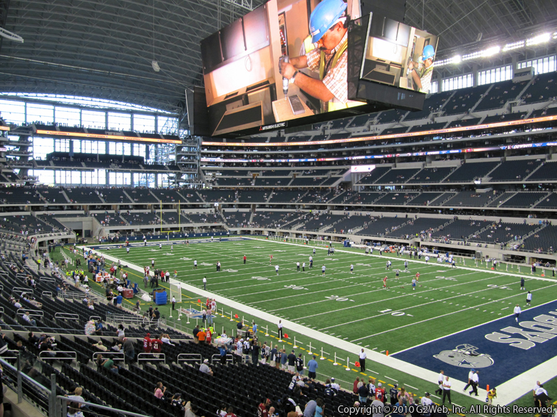 Seat view from section 228 at AT&T Stadium, home of the Dallas Cowboys