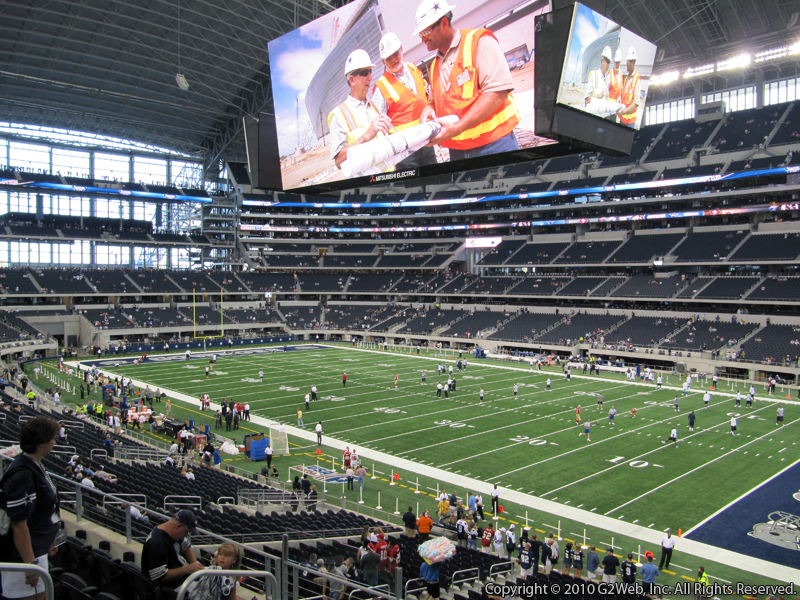 Seat view from section 229 at AT&T Stadium, home of the Dallas Cowboys