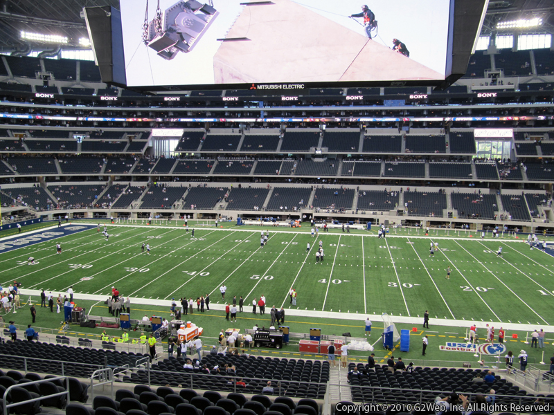 Seat view from section 235 at AT&T Stadium, home of the Dallas Cowboys
