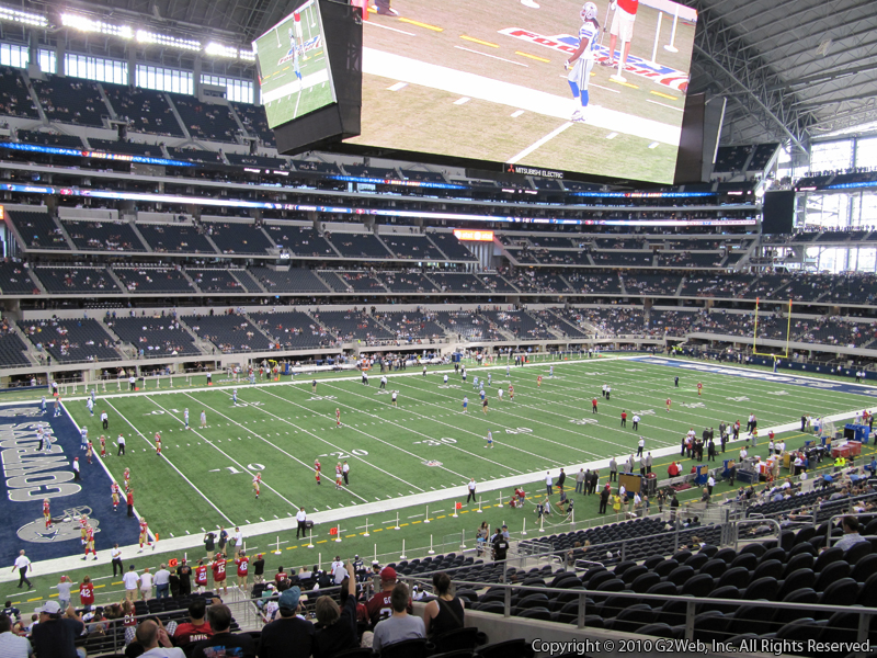 Seat view from section 240 at AT&T Stadium, home of the Dallas Cowboys