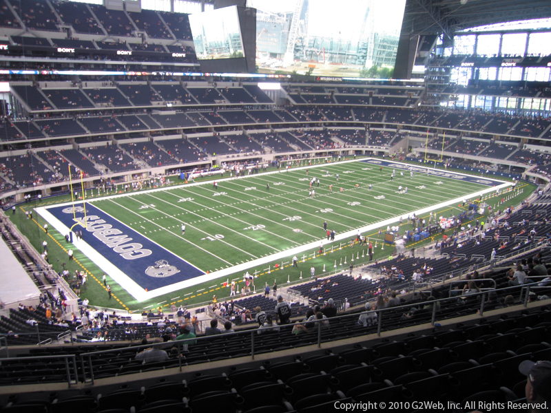 Seat view from section 317 at AT&T Stadium, home of the Dallas Cowboys