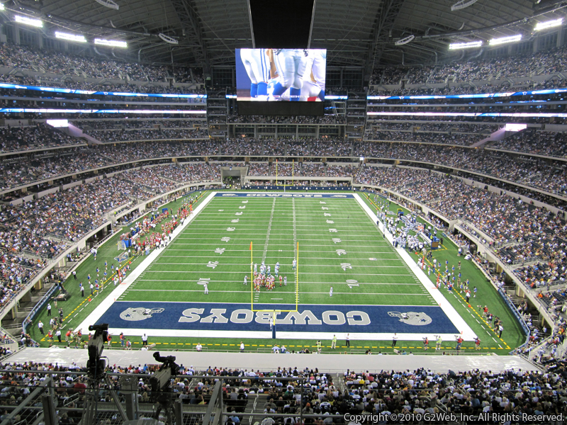 Seat view from section 323 at AT&T Stadium, home of the Dallas Cowboys