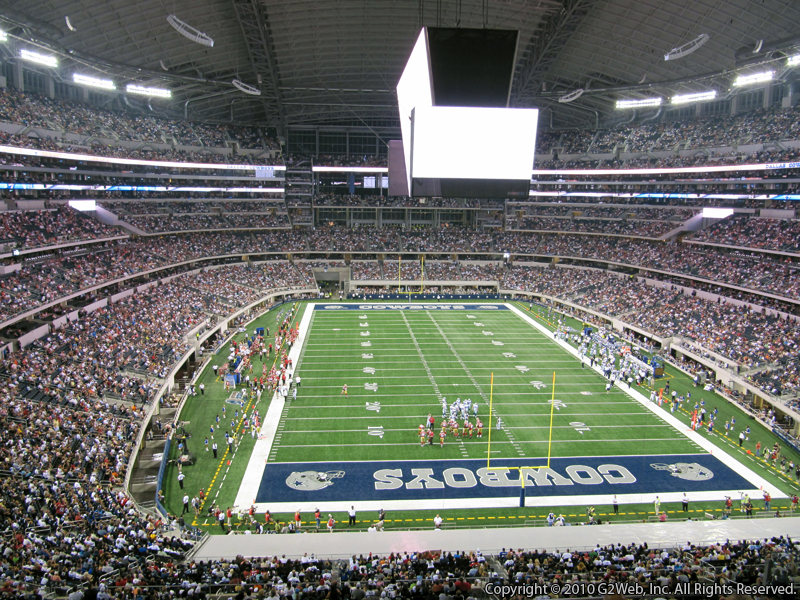 Seat view from section 325 at AT&T Stadium, home of the Dallas Cowboys